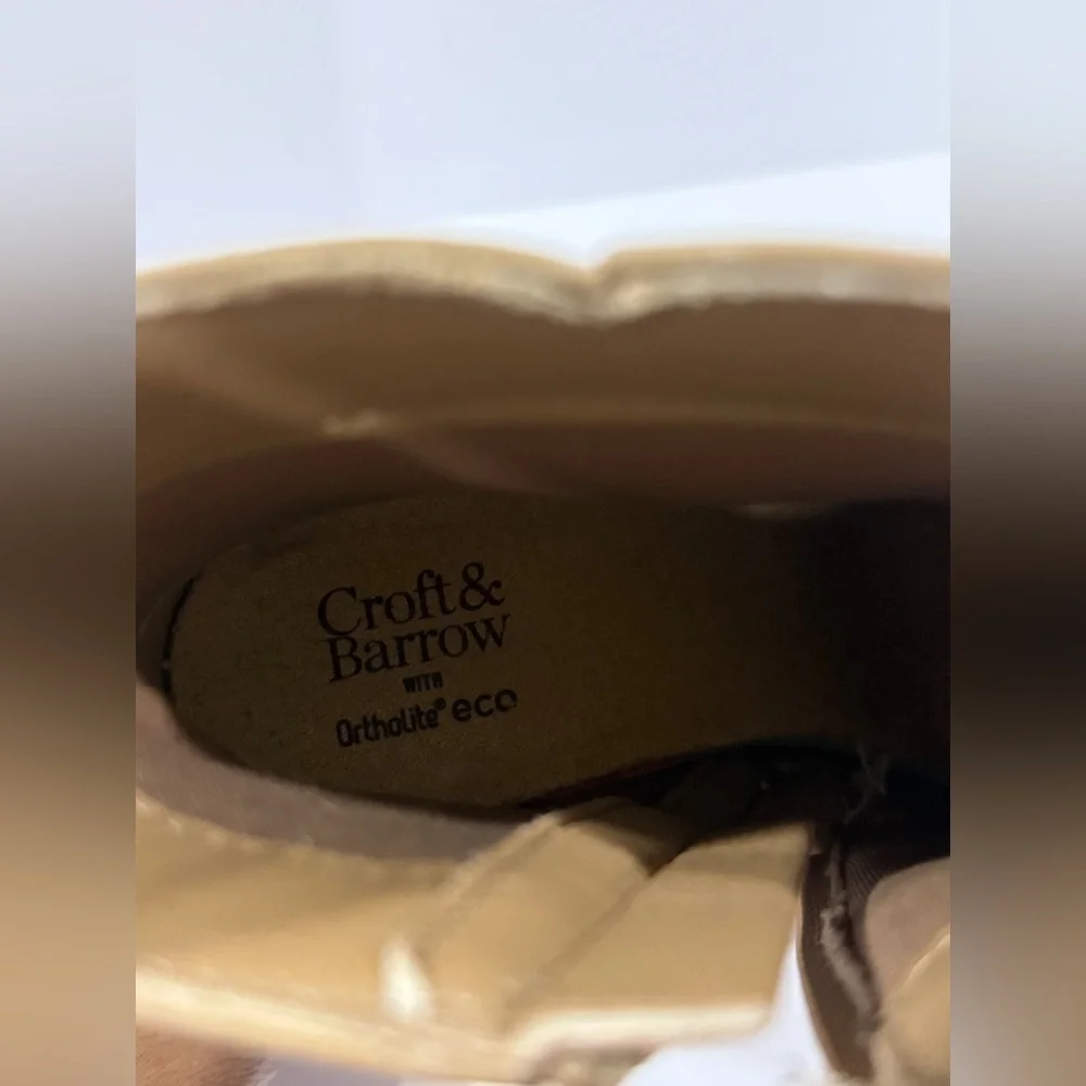 Croft & Barrow Tan Ankle Boots Women’s 5.5 Medium Block Heel Side Zip NWOT - Picture 8 of 10